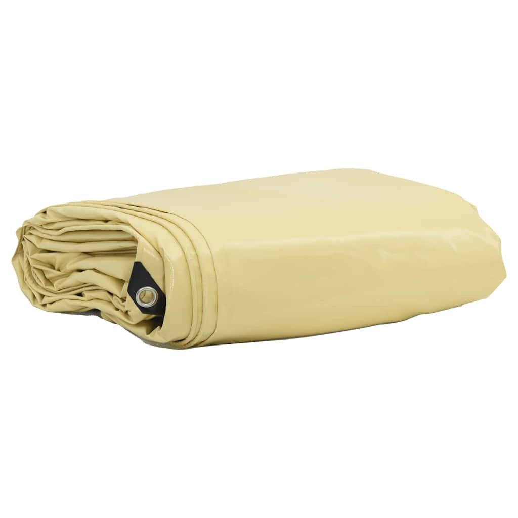 Plane 650g / M² Beige 5 X 5 M Canvas Mit Pvc-beschichtung
