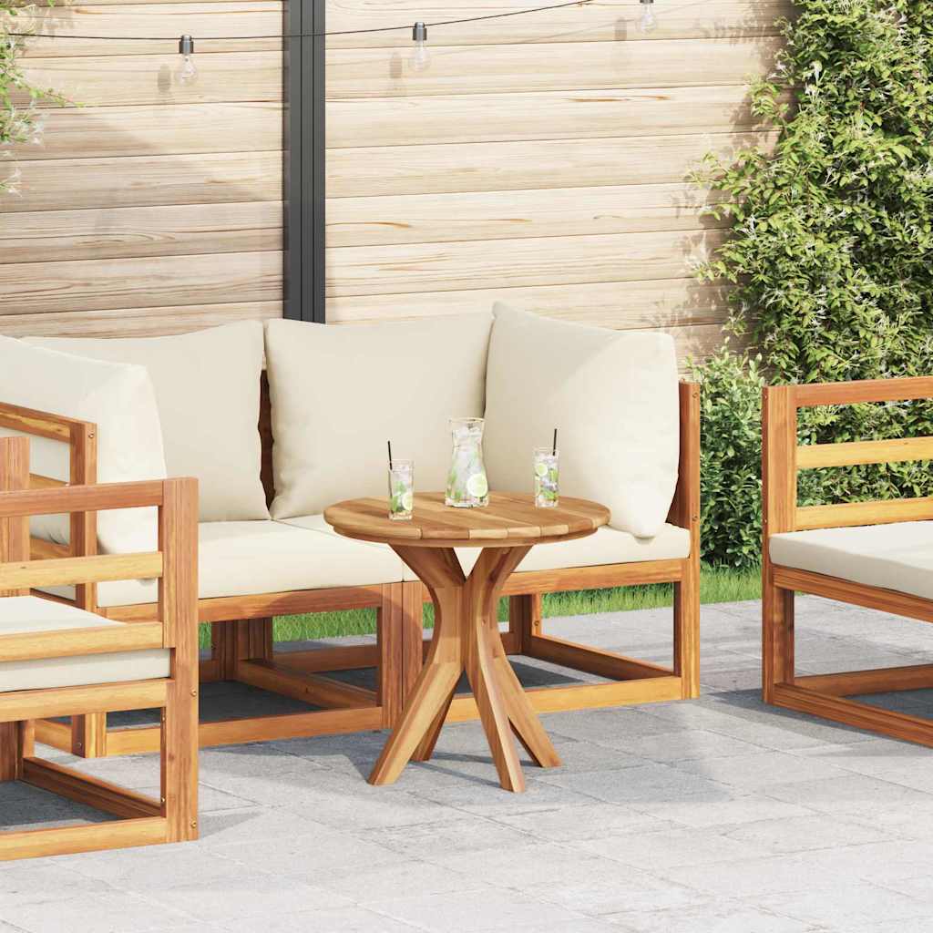 Beistelltisch Braun 55 X 55 X 51 Cm Massivholz Teak