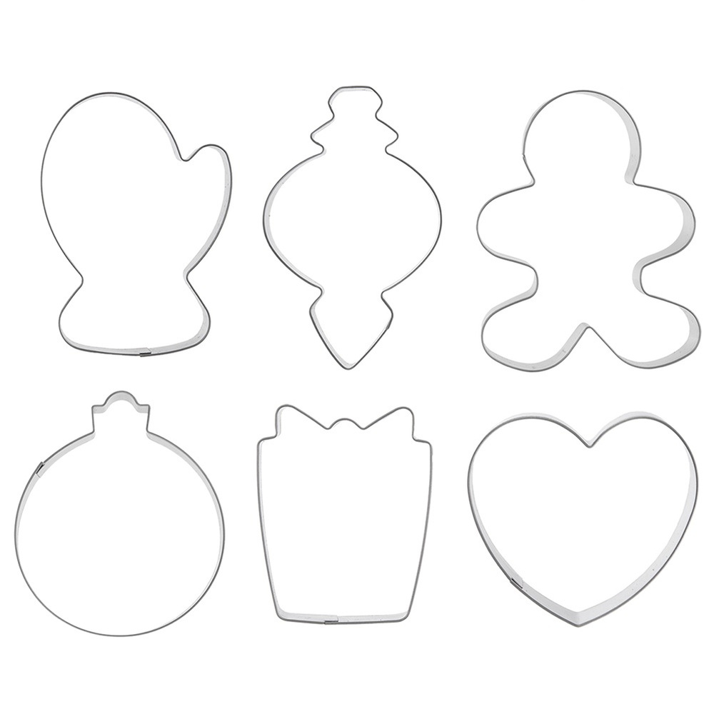 Ausstechformen Und Lebkuchenformen Aus Stahl, 6er-set Metallformen