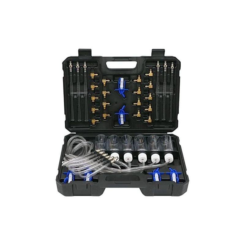 Common-rail-6-zylinder-diesel-einspritzdüsen-durchflussmesser-adapter-kit – Standard-rail-lecktester-kraftstoffdruck-kit (24-teilig)