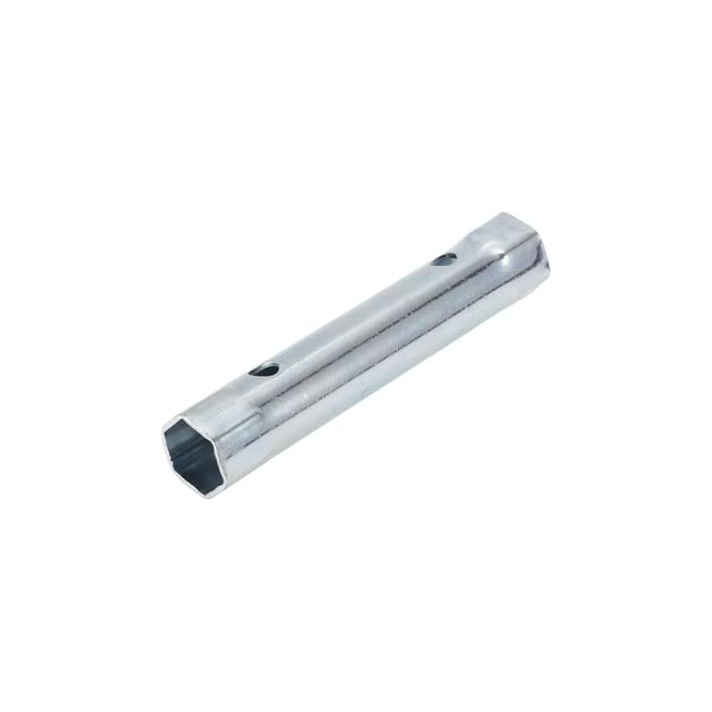 1 Stück Hochwertiger Zündkerzensteckschlüssel Aus Kohlenstoffstahl 125 X 24 Mm, Silberfarben, Sechskant 18 Mm, 19 Mm, Für Auto, Motorrad, Rasenmäher -