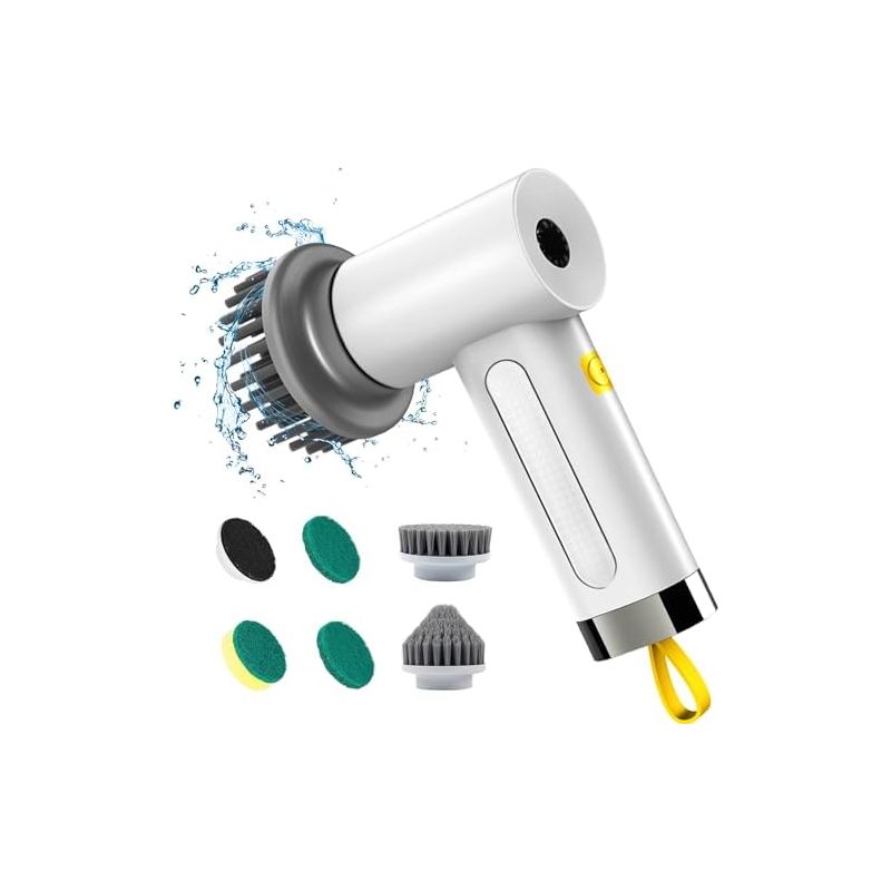 Elektrische Reinigungsbürste, Spin Scrubber Für Bad Und Fugen, Haushaltsbürste Mit 5 Bürstenköpfen, 2 Modi, Perfekt Für Die Gründliche Reinigung Von Fliesen.