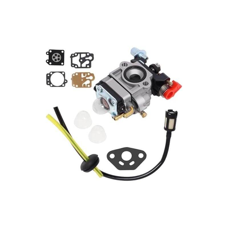 Vergaser Kompatibel Mit Walbro Typ Wyj 26cc-33cc Freischneidern Und Rasenmähern, Primärpumpen-abstandshalter, Kraftstoffschlauchbaugruppe, Hubraum Von -