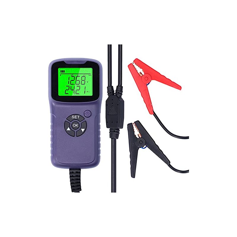 Digitaler Autobatterietester, Lcd-analysator Für 12v, Kompatibel Mit Allen Batterien - Hohe Sicherheit, Schnelle Und Genaue Prüfung, Leicht Und Tragbar (lila)