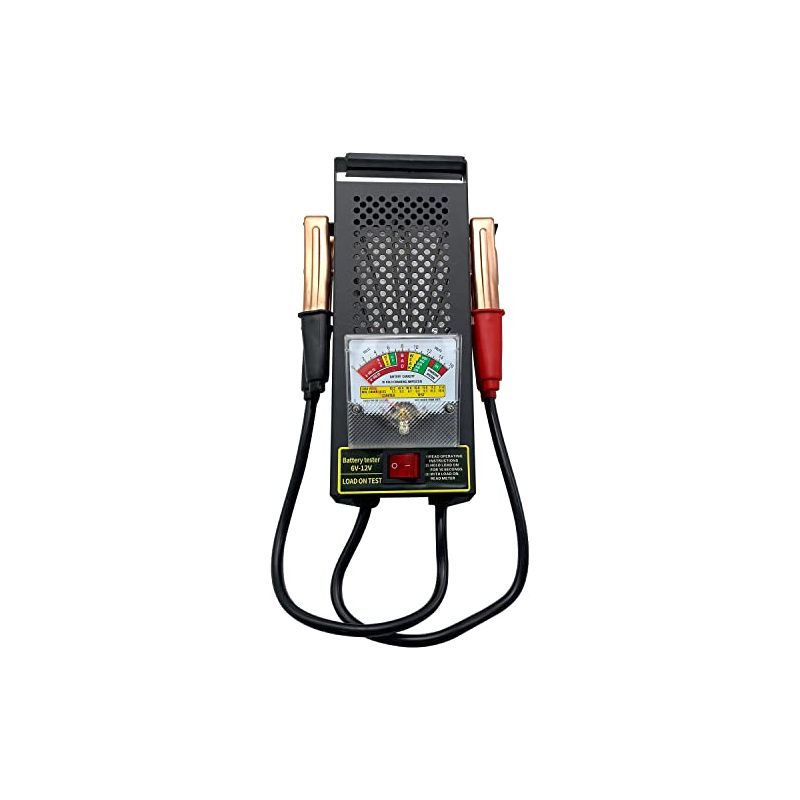 Batterieladetester, 6v 12v Autobatterietester Mit Voltmeter Und Krokodilklemmen -