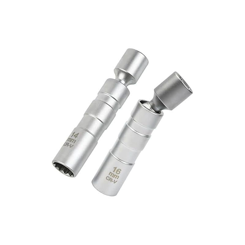 2 Stück 14 Mm/16 Mm Zündkerzenschlüssel, Zündkerzen-ausbauschlüssel, Ausbauwerkzeug, Steckschlüssel Für Zündung, 12-punkt-magnetantrieb, Mehr Kfz-zubehör -