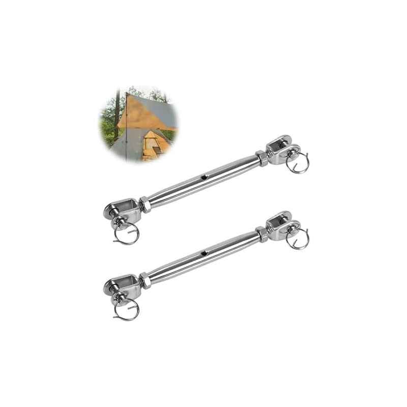 2 Stück M6-schraubspannschlösser, Kabelspanner Aus Edelstahl 304, Markisenspannschloss, Für Segelboote, Markisen -
