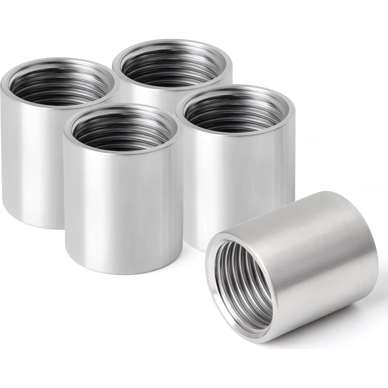 1/2" Gerades Edelstahl-innengewinde-fitting, Gerade Verbinder Aus Edelstahl 304, Rohrverschraubungen Mit Innengewinde, 5 Stück (dn15)