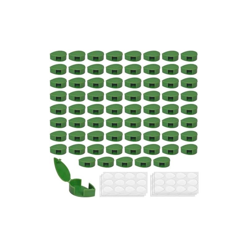70 Kletterpflanzen-stützclips, Kletterpflanzenbinder, Grüne Wandhänger, Zum Befestigen Von Efeu, Efeutute, Philodendron Und Zimmerpflanzen -