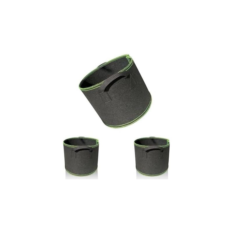 3er-set 11-liter-tomatenpflanzsäcke (3 Gallonen), Polyester, Atmungsaktive Kartoffelpflanzsäcke, Wiederverwendbare Gemüsepflanzsäcke Für Obst, Blumen Und Pflanzen – 5 Gallonen