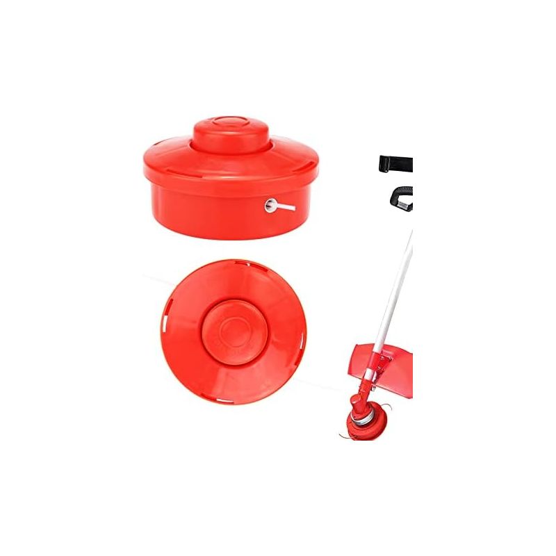 2 Stück Universal-freischneiderkopf, Universal-trimmerköpfe Für Rasenmäher Und Gartenmäher, Für Garten, Rasen, Terrasse, M10x1,25 Mm (rot) -