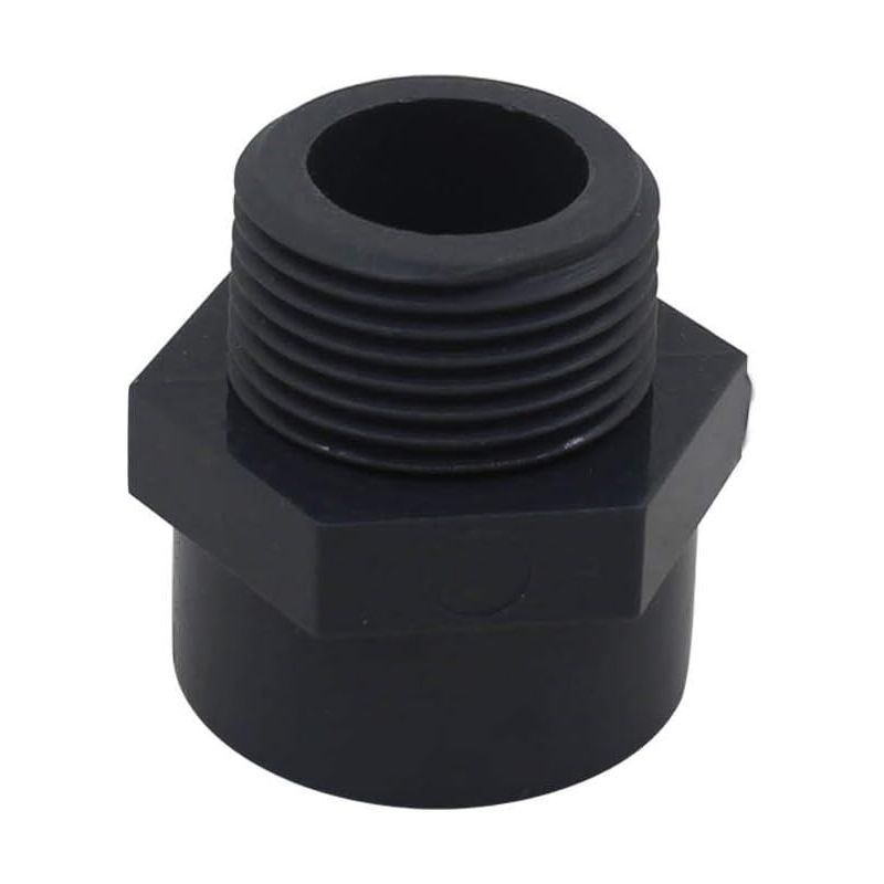 32-mm-pvc-außengewinde-endstück, Schraubanschluss Für Pools, Pvc-mischanschlussstück, Pvc-gewindehülse, Dn25, 2 Stück (innendurchmesser 32 Mm - 1"-gewinde)
