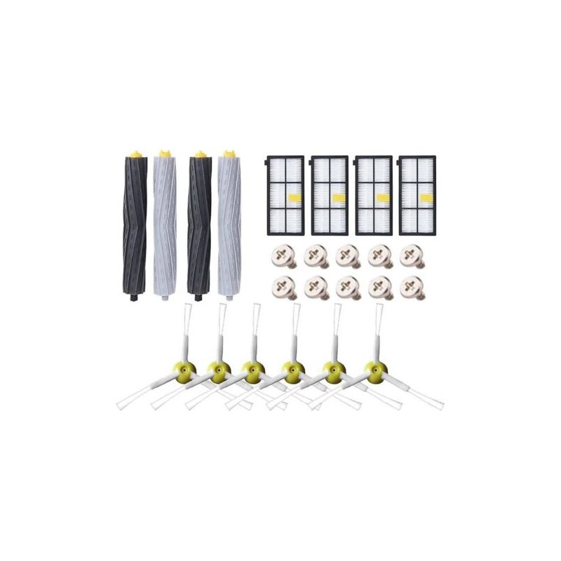 Zubehörset Kompatibel Mit Roomba 800, 805, 850, 860, 865, 866, 870, 871, 880, 886, 890, 891, 895, 896, 900, 960, 965, 966 Und 980: Filter Und Bürsten