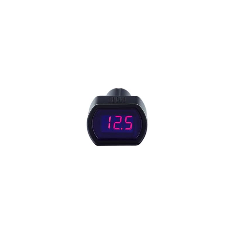 Digitales Kfz-voltmeter 12v/24v – Batterietester Mit Led-anzeige, Zigarettenanzünderanschluss, Tragbarer Kfz-monitor Für Pkw, Lkw Und Suvs –