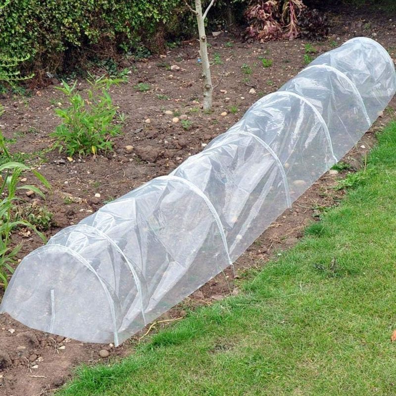 2 X 6 M Große, Hochbelastbare Polyethylenfolie, Extra Dicke, Transparente Folienabdeckung Für Den Gartenbau, Polyethylenmembran Zur Gartenisolierung