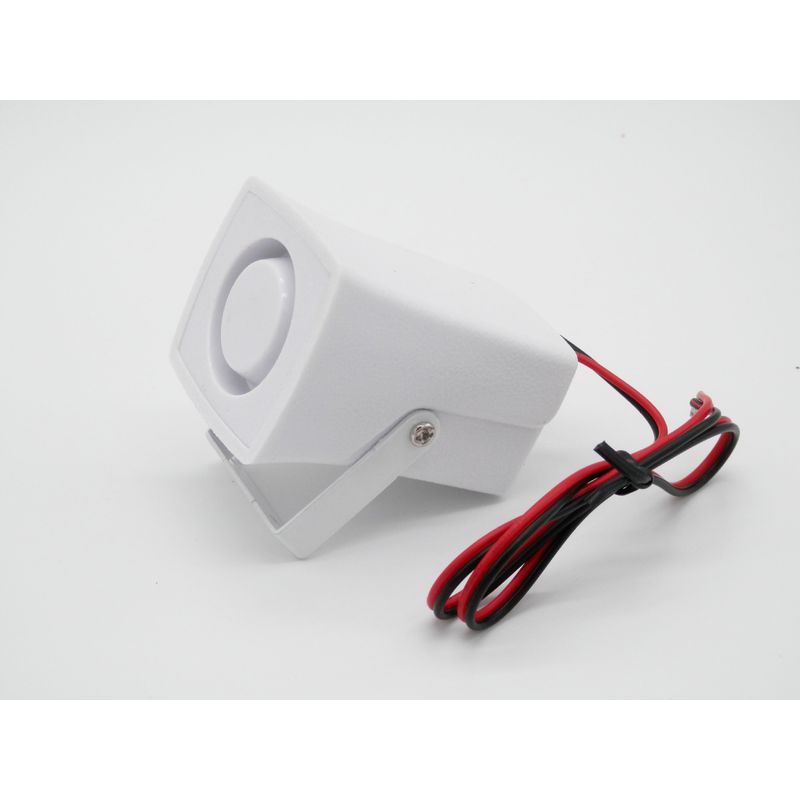 Kabelgebundene Elektronische Alarmanlage Mit Drahtloser Sirene Und Mini-lauthorn Für Heimalarmanlagen, Inklusive Halterung, 110 Db, 12 V Dc