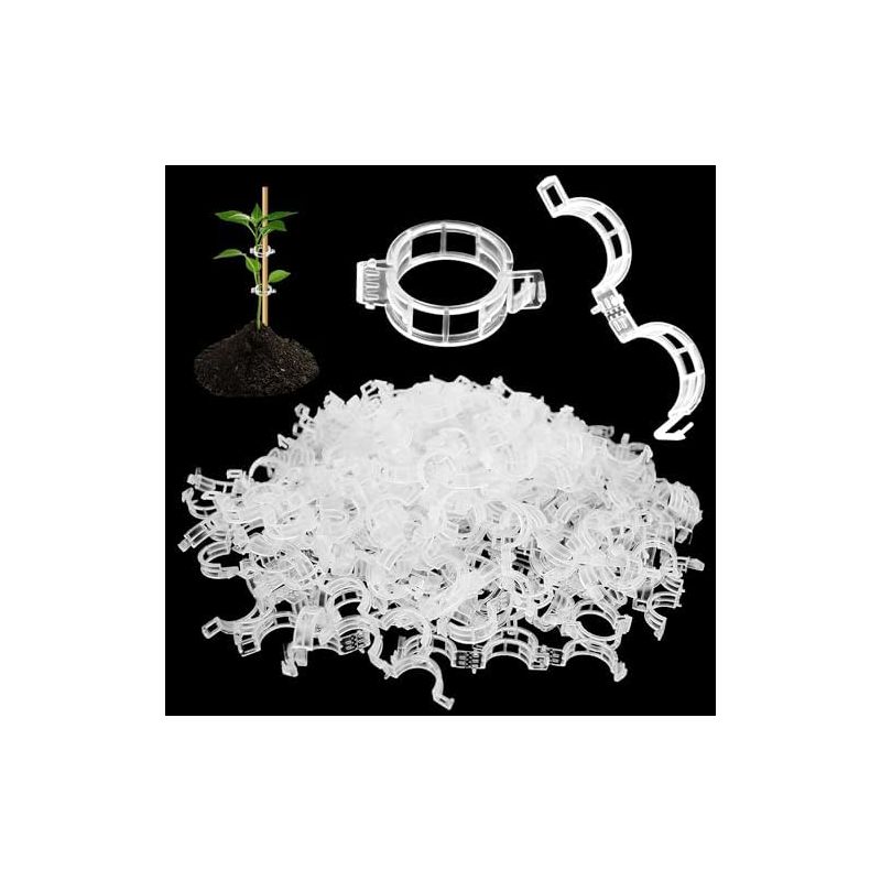 Packung Mit 200 Pflanzenstützclips, Für Tomaten, Kletterpflanzen, Gartenpflanzen, Zum Befestigen Von Klettergemüse, Gartenarbeit -
