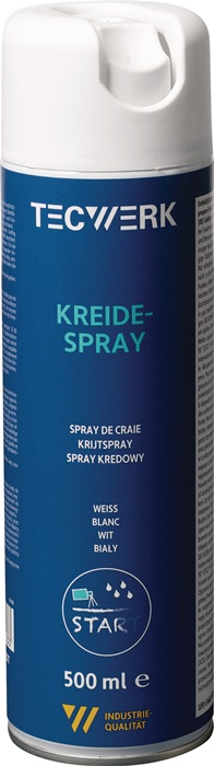 Tecwerk Kreidespray Weiß 500ml Spraydose Tecwerk