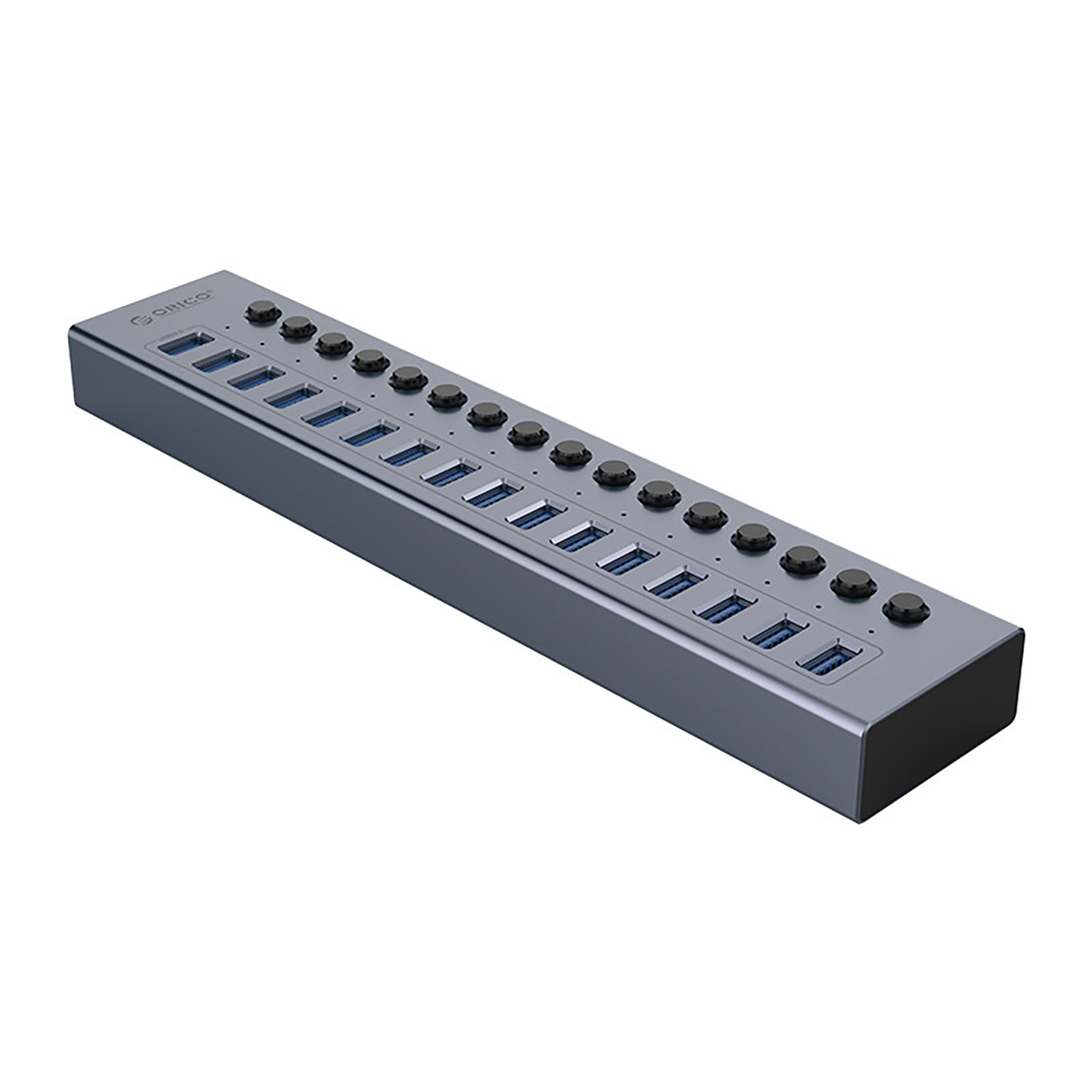 Bt2u3-16ab Hub Mit 16 Usb-a-anschlüssen – Grau