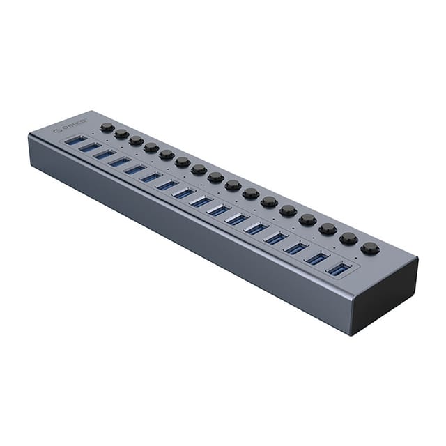 Bt2u3-16ab Hub Mit 16 Usb-a-anschlüssen – Grau