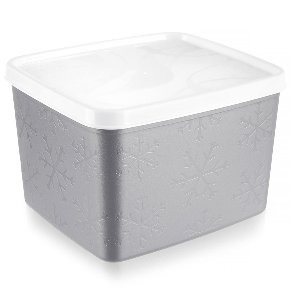 Graue Lunchbox Mit Deckel, 1,1 L