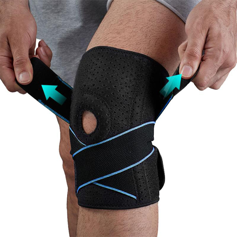 Verstellbare Kniebandage Für Patella Und Bänder, Mit Seitlichen Stabilisatoren Und Patella-gelpolstern – Sport-kniebandage Bei Knieschmerzen, Arthritis, Meniskusschmerzen
