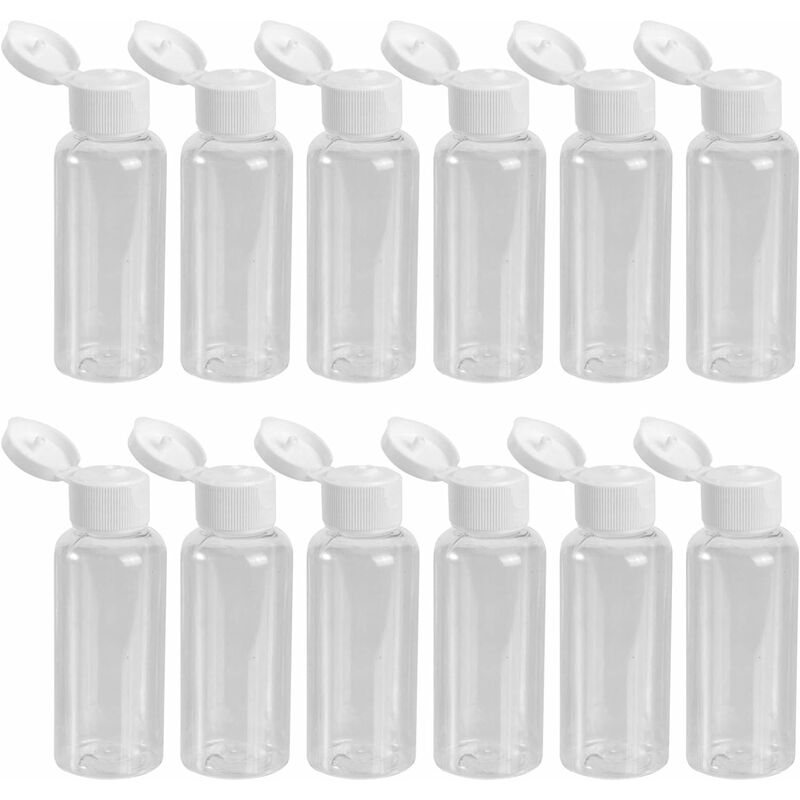 Leere Plastikflaschen Mit Klappdeckel, 50 Ml, Für Duschgel-emulsion, 12 Stück