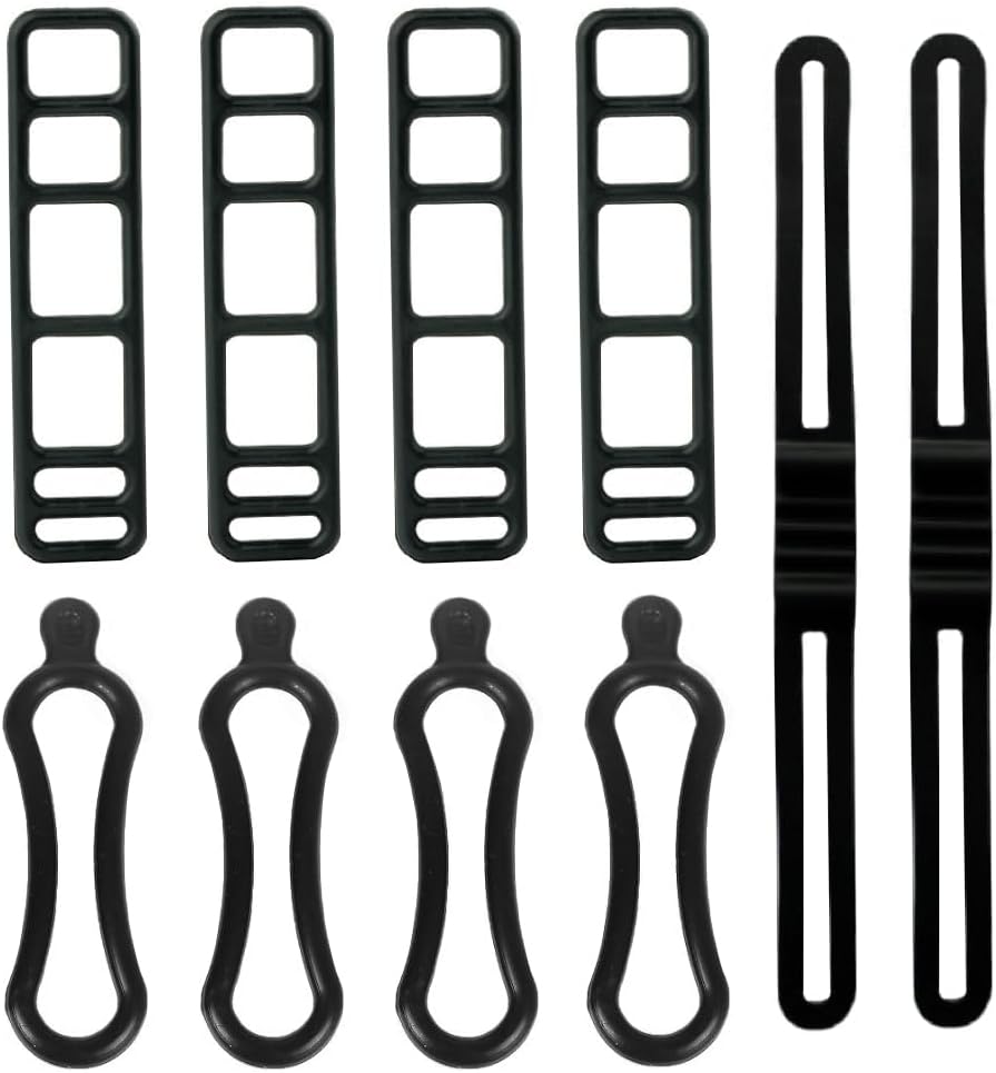 10 Stück Fahrrad Silikonbänder Fahrrad Befestigungsgurte Fahrrad Elastischer Gummiverschluss Fahrrad Gummibandage Fahrradgurt Fahrrad Silikonband Fahrrad Elastisches Silikonband Fahrräder