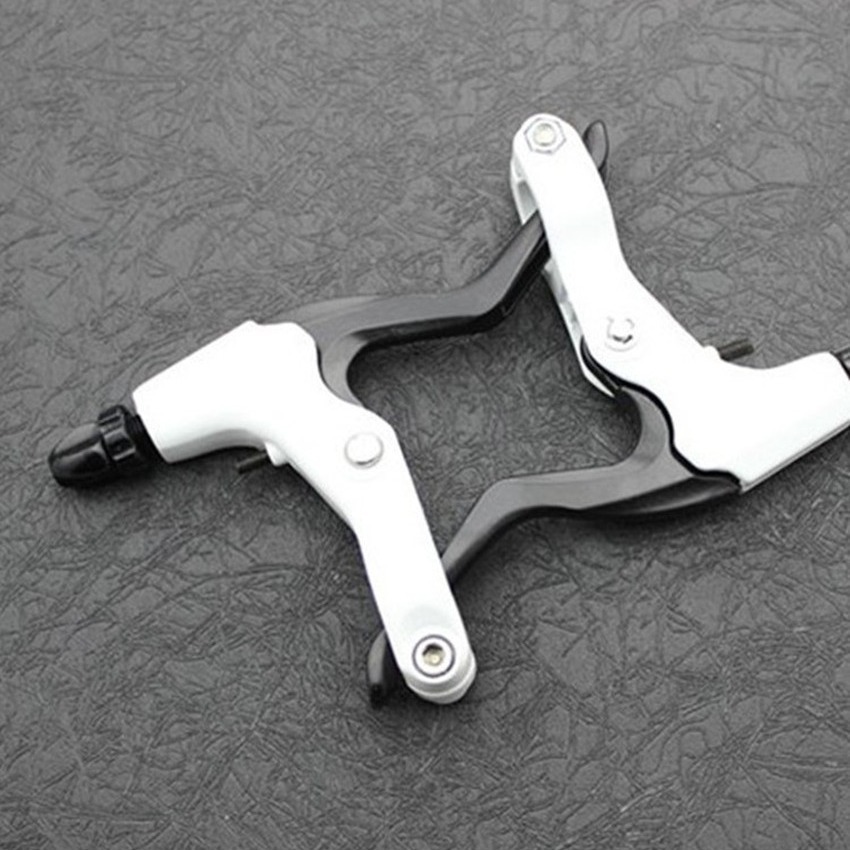 Ein Paar Fahrradbremshebel Aus Aluminiumlegierung, Kompatibel Mit Rennrädern, Mountainbikes Und Bmx-rädern – Weiß