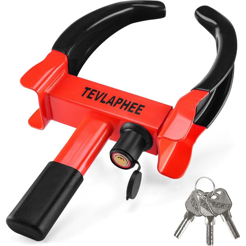 1 Reifenklemme, Hochfester Stahl, Bohrsicher, 3 Schlüssel, Für Pkw, Wohnmobil, Anhänger