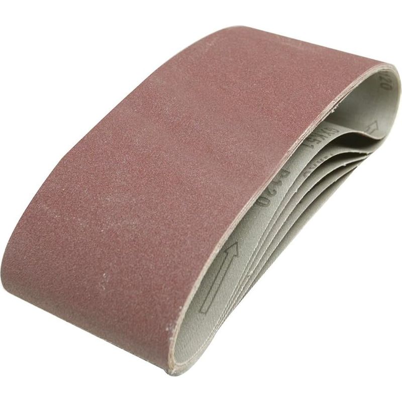 5 - Schleifband - Aluminiumoxid - Körnung 40 - Für Holz, Metall Und Lack - Geweberücken - 100 X 610 Mm