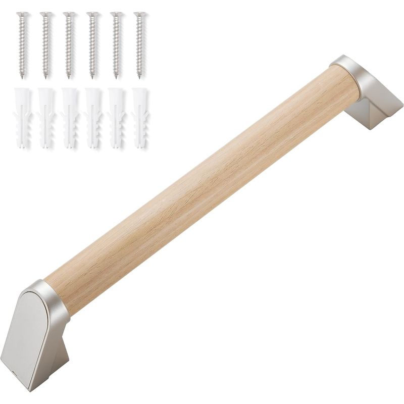 - Haltegriff - Sicherheitsgriff - Wasserdicht Und Rutschfest Für Bad Und Wc - Holzoptik - 30 X 5 Cm