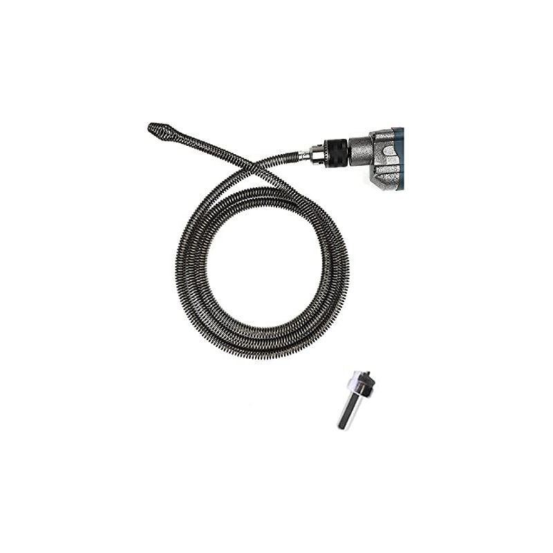Federbelastetes Abflussreinigungswerkzeug, Abflussspirale Mit Bohradapter, Für Verstopfte Küchenspülen, Badewannen Und Toiletten (3 M) - 3 M