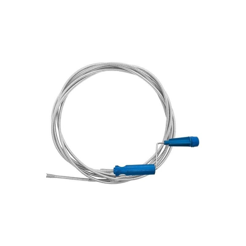 Abflussreinigungsspirale Mit Handschuhen, 5 M X 6 Mm Spirale, Handbetrieben, Abflussreinigungssonde Für Waschbecken Und Badewanne, Blau – 5 M