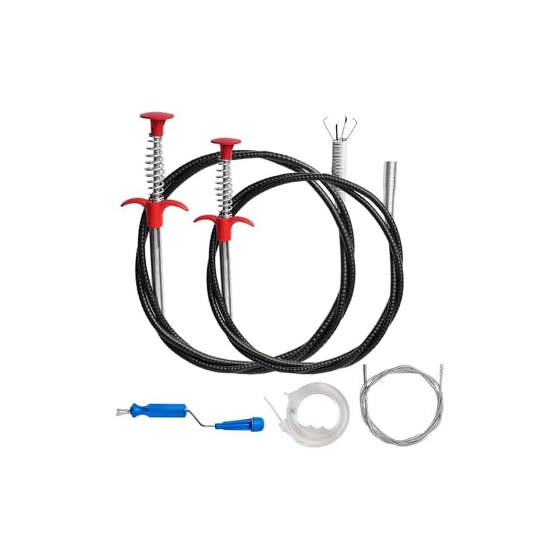 4 Professionelle Abflussreinigungsspirale, 60/160 Cm Flexible Klauenzange, Toilettenbürste Zur Reinigung Und Beseitigung Von Verstopfungen In Toiletten, Abwasserkanälen, Küchen Und Duschen -