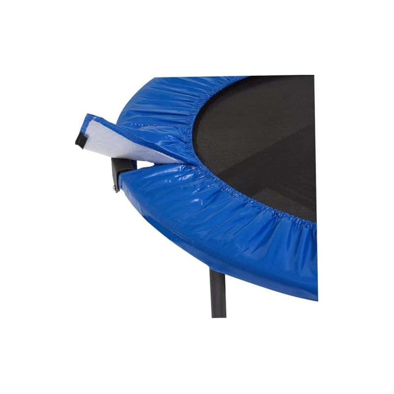 Federbelastete Trampolinabdeckung, Mindestgröße 0,9 M Rundes Trampolin, Rund, Wasserdichtes Seitenzubehör Für Runde Trampoline, Blau -
