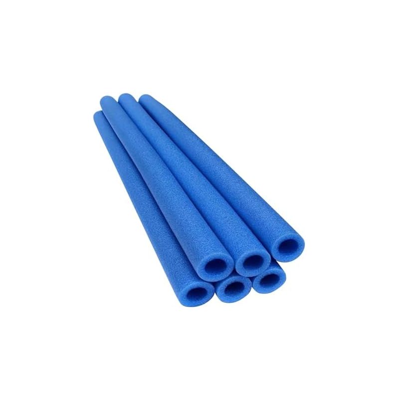 Schaumstoffhüllen Für Trampolinstangen, 6 Stück, Trampolinnetzschläuche, Gartentrampolinpolsterung, 88 Cm, Blau -