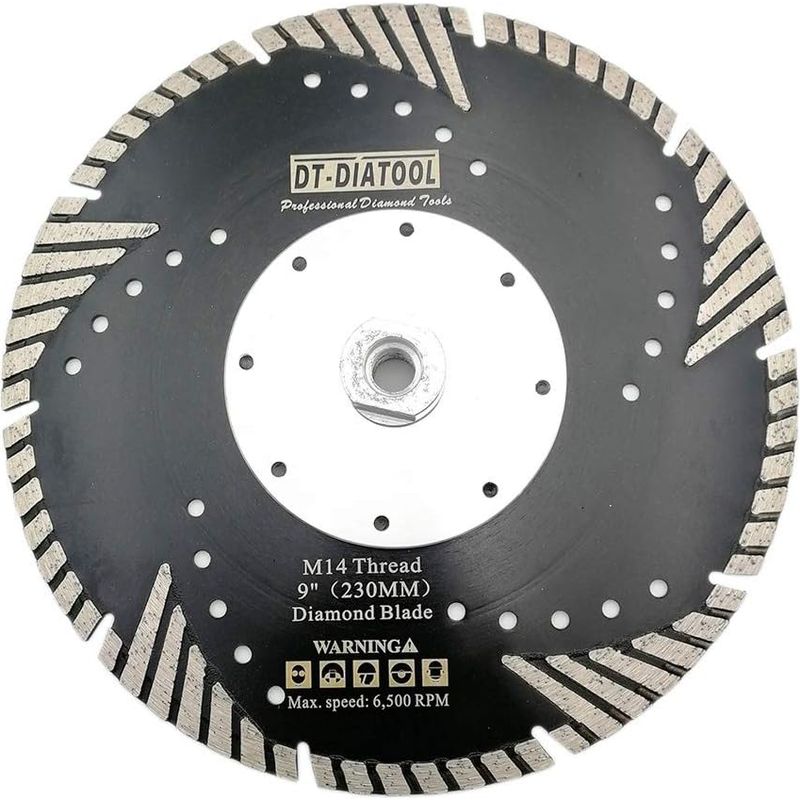 Diamanttrennscheibe – Sägeblatt – Schneiden Und Schleifen Von Beton, Granit, Marmor – Nass- Und Trockenbearbeitung – Grau – 230 X 2,7 Cm