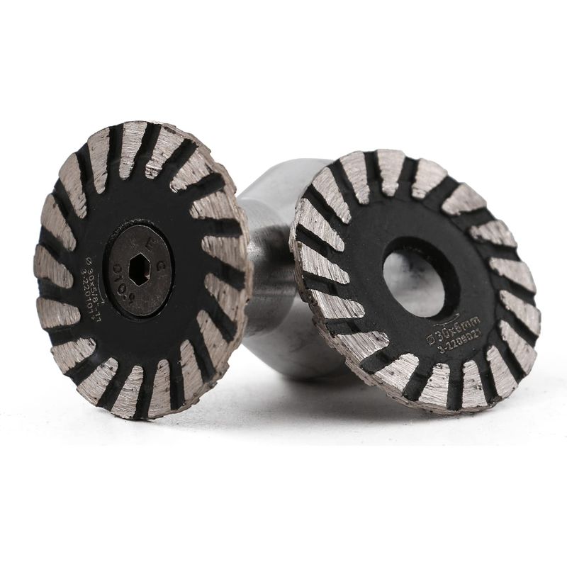 2 Diamanttrennscheiben – Segmentierte Klinge – Für Beton, Granit, Marmor, Sandstein – Schnelles Und Sauberes Schneiden – Nassbearbeitung – Silber – 30 Mm