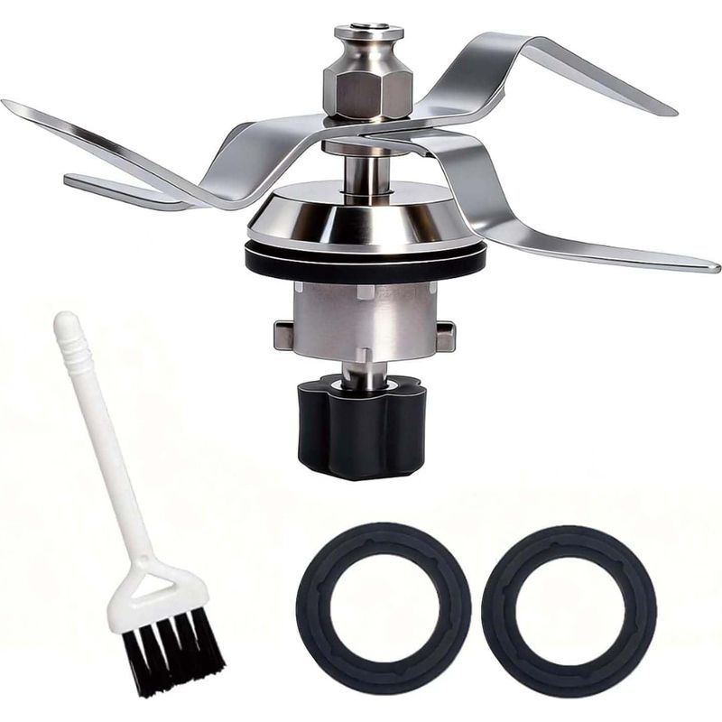 1 Ersatzklinge Aus Edelstahl, 5 Zähne, 3 Silikondichtungen, Für Silvercrest Monsieur Cuisine Connect Und Smart