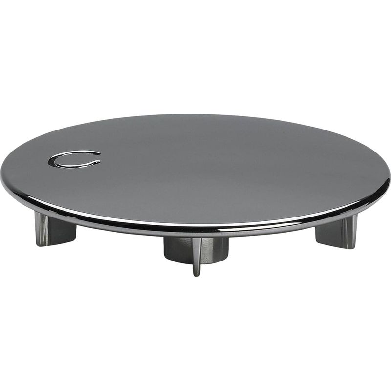 1 - Chromabdeckung - Ablassschraube - Funktionsschutz - Vertikal/horizontal Einsetzbar - Chrom - 7,5 Cm