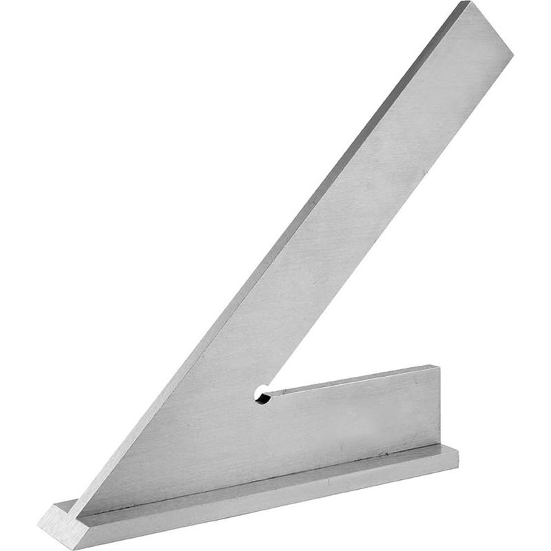 1 Winkelmesser – Präzisionswinkel – 45°-winkel – Kohlenstoffstahl – Für Schreiner Und Ingenieure – Grau – 150 X 100 Cm