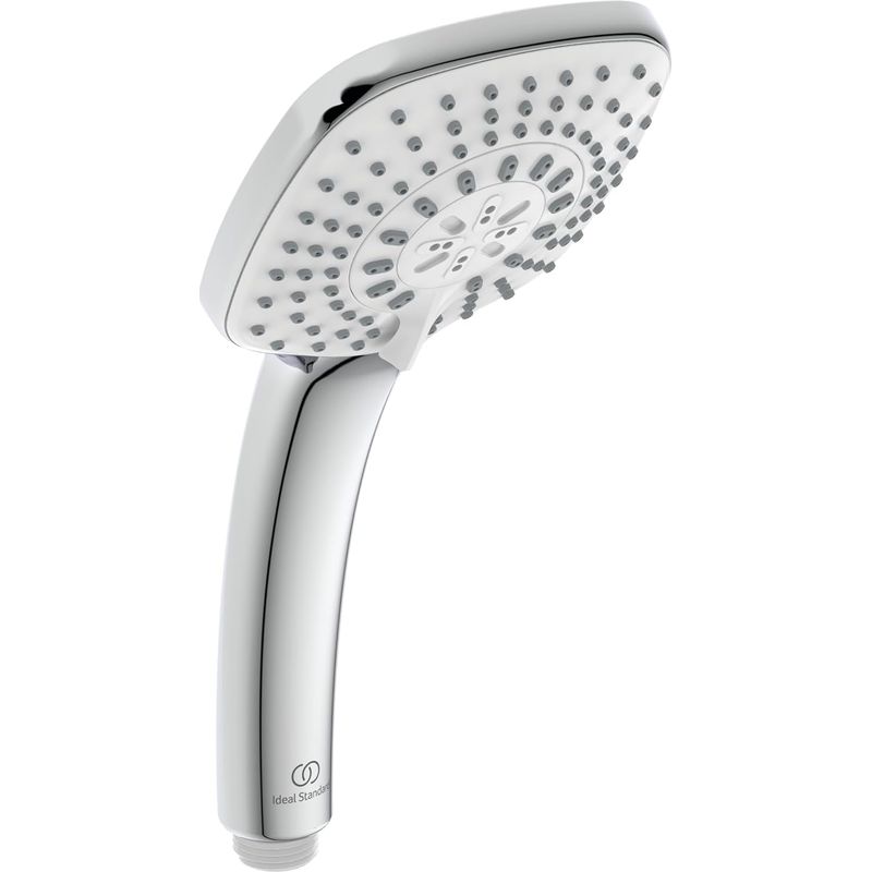 1 Handbrause – Duschzubehör – 3 Funktionen – Regen- Und Massageeffekt – Für Badezimmer – Chrom – 10 X 10 Cm
