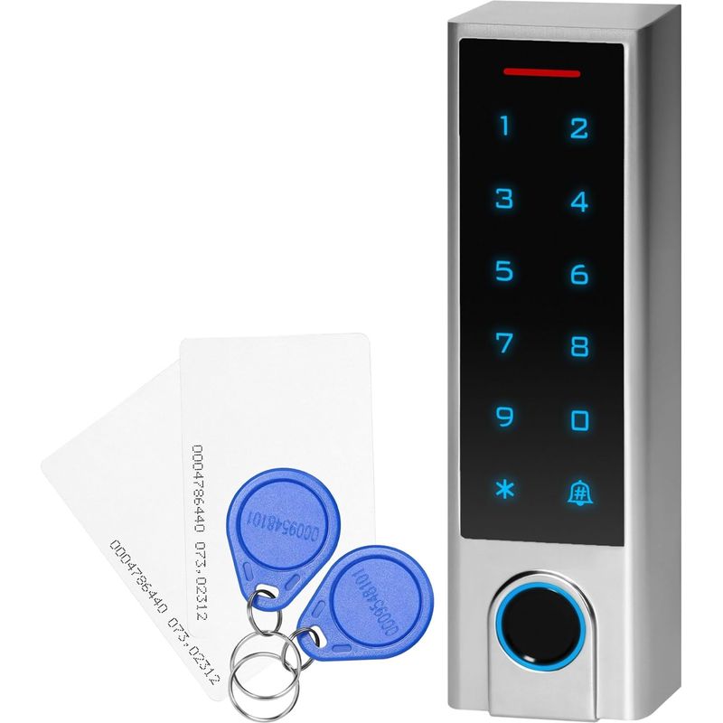 1-tasten-tor, Tuya Wlan-fähiges Schloss, Rfid-fingerabdruck-zugang, Ip68-außenmetall