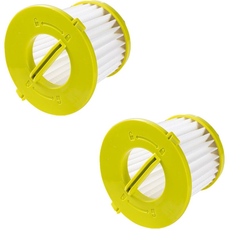 2er-pack – Waschbarer Filter – Staubsaugerzubehör – Kompatibel Mit Ryobi 18v One+ Rhv18-0 – Wiederverwendbar Für Die Haushaltsreinigung – Grau – 5 X 5 Cm