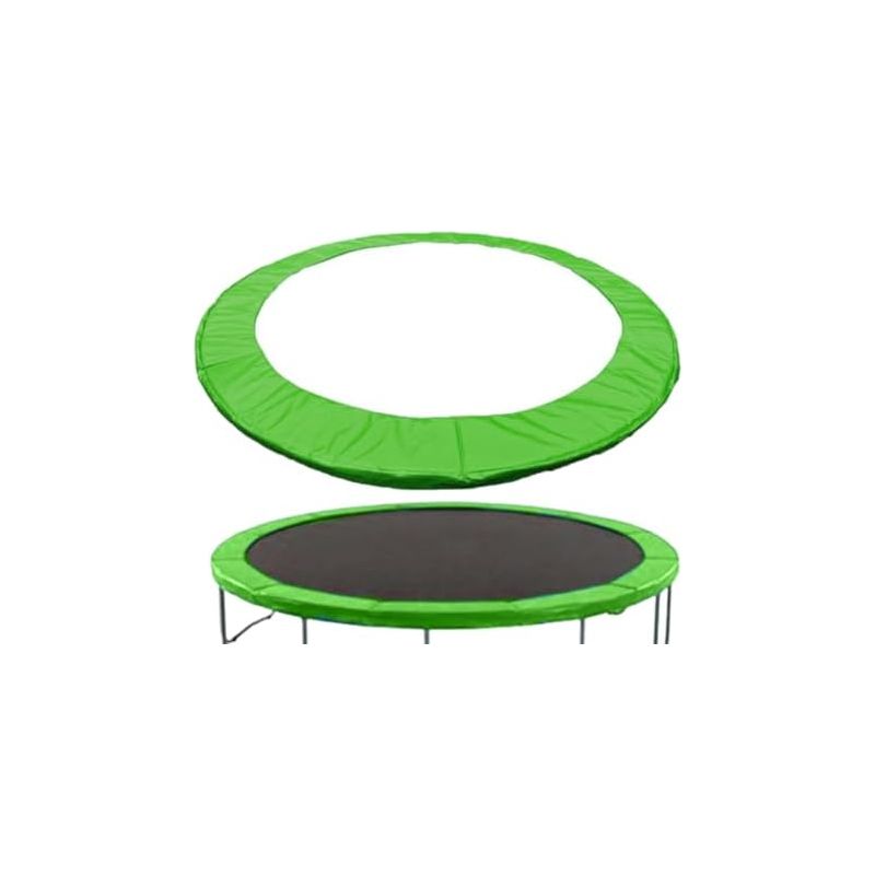 Sicherheitsmatte Für Trampolin, Ø 183, 244, 305 Cm, Sicherheits-ersatzpolster, Uv-beständig, Reißfest, Grüner Rand, Polsterbezug 305 Cm
