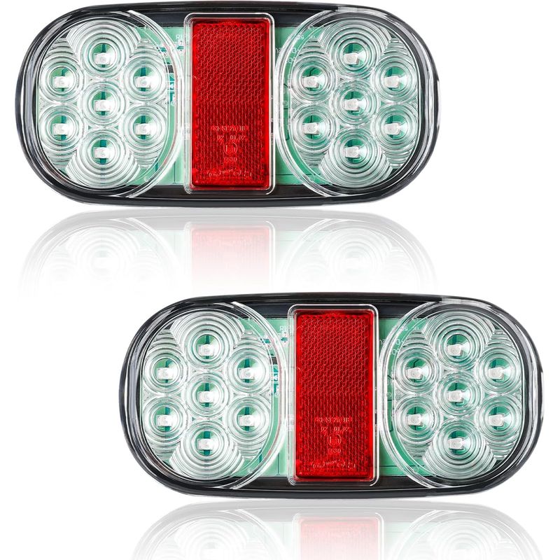 2 Led-rückleuchten, 14 Chips, Ip67 Wasserdicht, 12 V, Für Lkw, Anhänger Und Wohnwagen