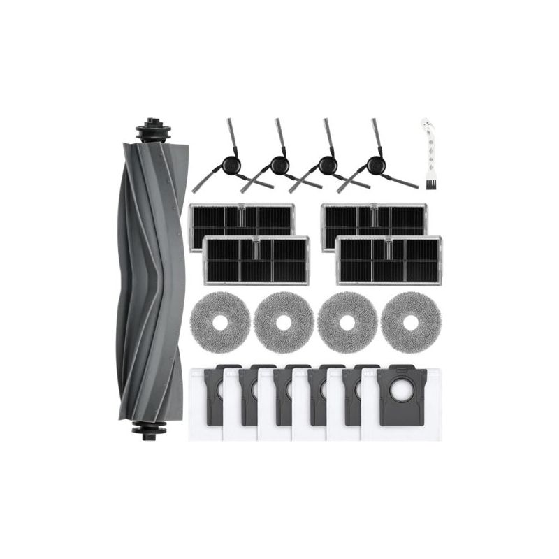 20 – Zubehör Für Saugroboter – Hepa-filter – Hauptbürste – Boden- Und Eckreinigung – Für Dreame X40 Und L40 – Mehrfarbig – 2,7 L