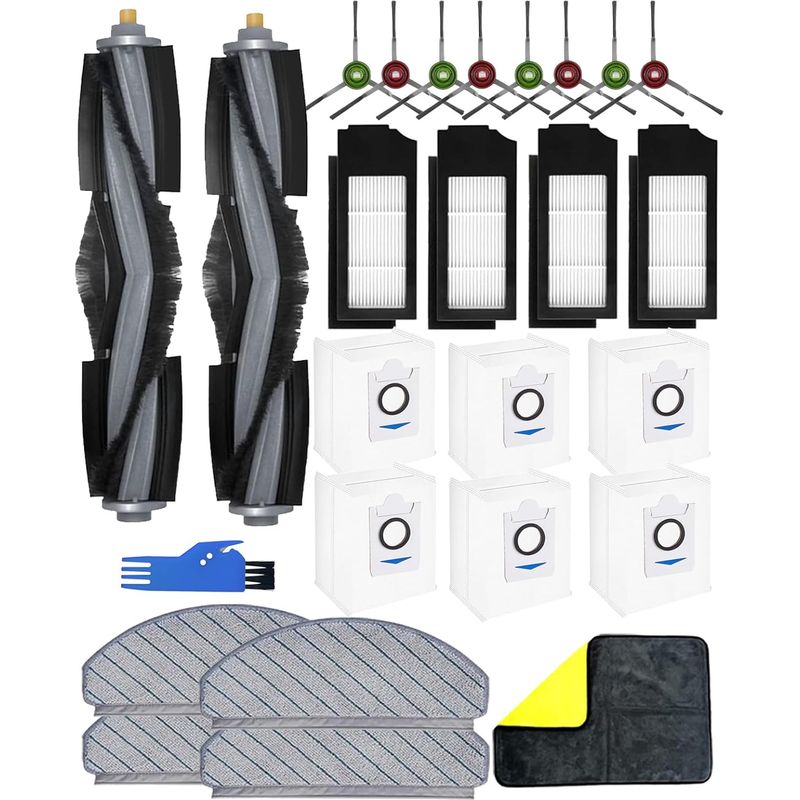 26er-pack – Staubsaugerzubehör – Ersatzteile – Hepa-filter Und Bürsten – Für Ecovacs Deebot X1 Plus/x1+ – Mehrfarbig