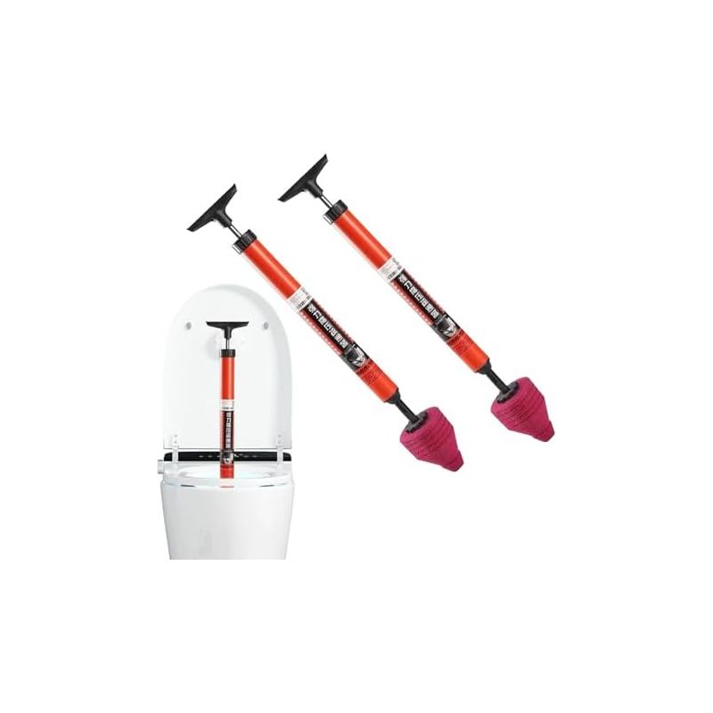2 Stück Toiletten-pümpel, Abflussstopfen, Pneumatischer Druckluft-toiletten-abflussstopfen Mit Ergonomischem Griff Für Sanitärkeramik -